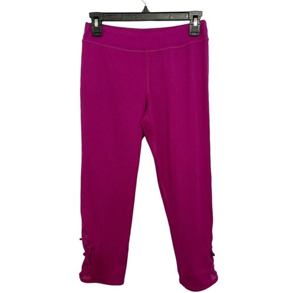 CHAMPION Girl's Cropped‎ Athletic Pants Size XL (14-16) Fuchsia Stretch Yoga Gym - Picture 5 of 12
